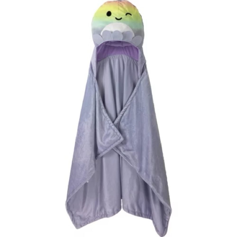 Squishmallow Hooded Blanket, purple